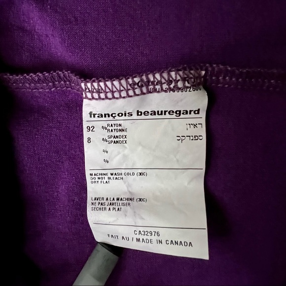 Francois Beauregard top size S - Picture 9 of 9